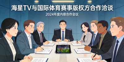 海星TV与多个国际体育赛事版权方进行内容合作洽谈